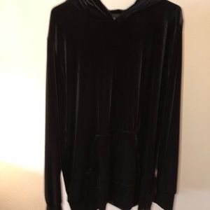Velour Black hoodie